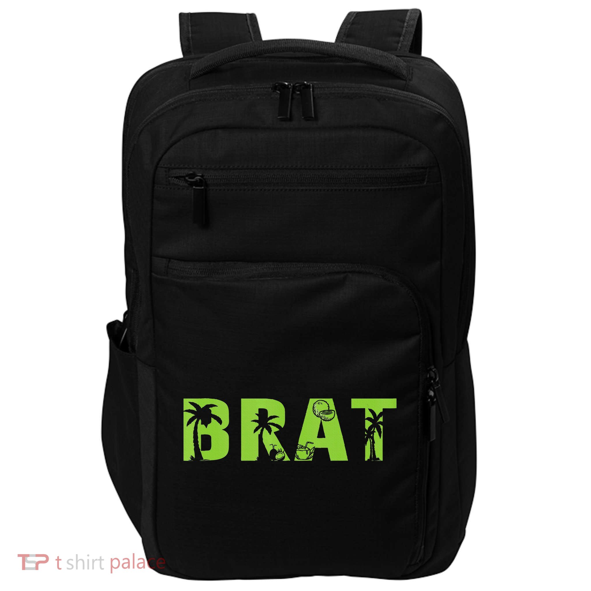 Kamala Green Brat Coconut Tree Summer Vibes Impact Tech Backpack