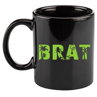 Kamala Green Brat Coconut Tree Summer Vibes 11oz C Handle Ceramic Mug