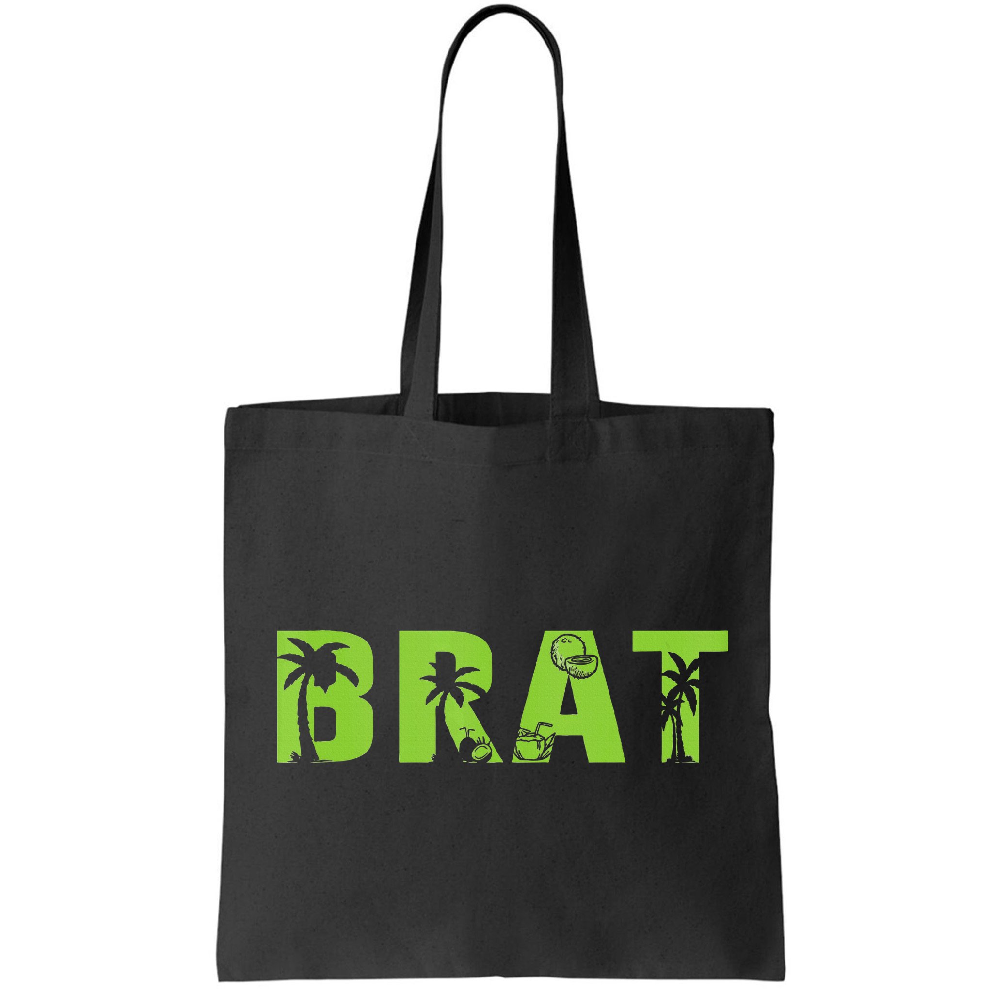 Kamala Green Brat Coconut Tree Summer Vibes Bag