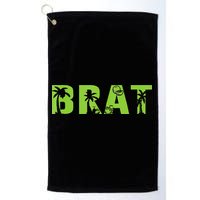 Kamala Green Brat Coconut Tree Summer Vibes Golf Towel