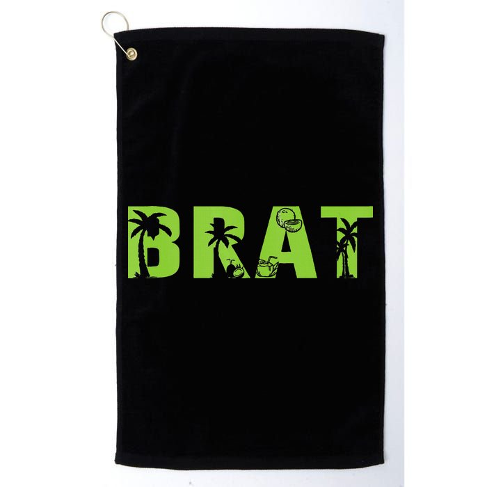 Kamala Green Brat Coconut Tree Summer Vibes Golf Towel