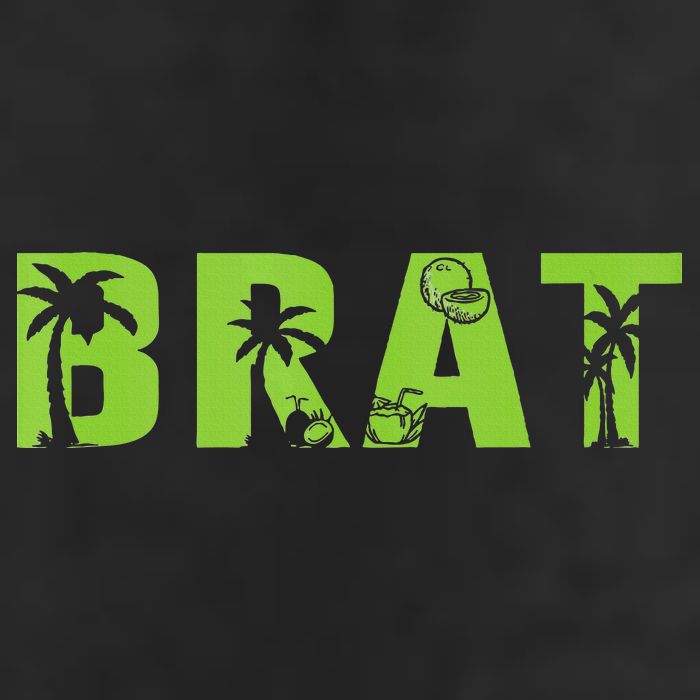 Kamala Green Brat Coconut Tree Summer Vibes Golf Towel