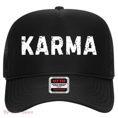 Karma Gift Birthday High Crown Mesh Back Trucker Hat