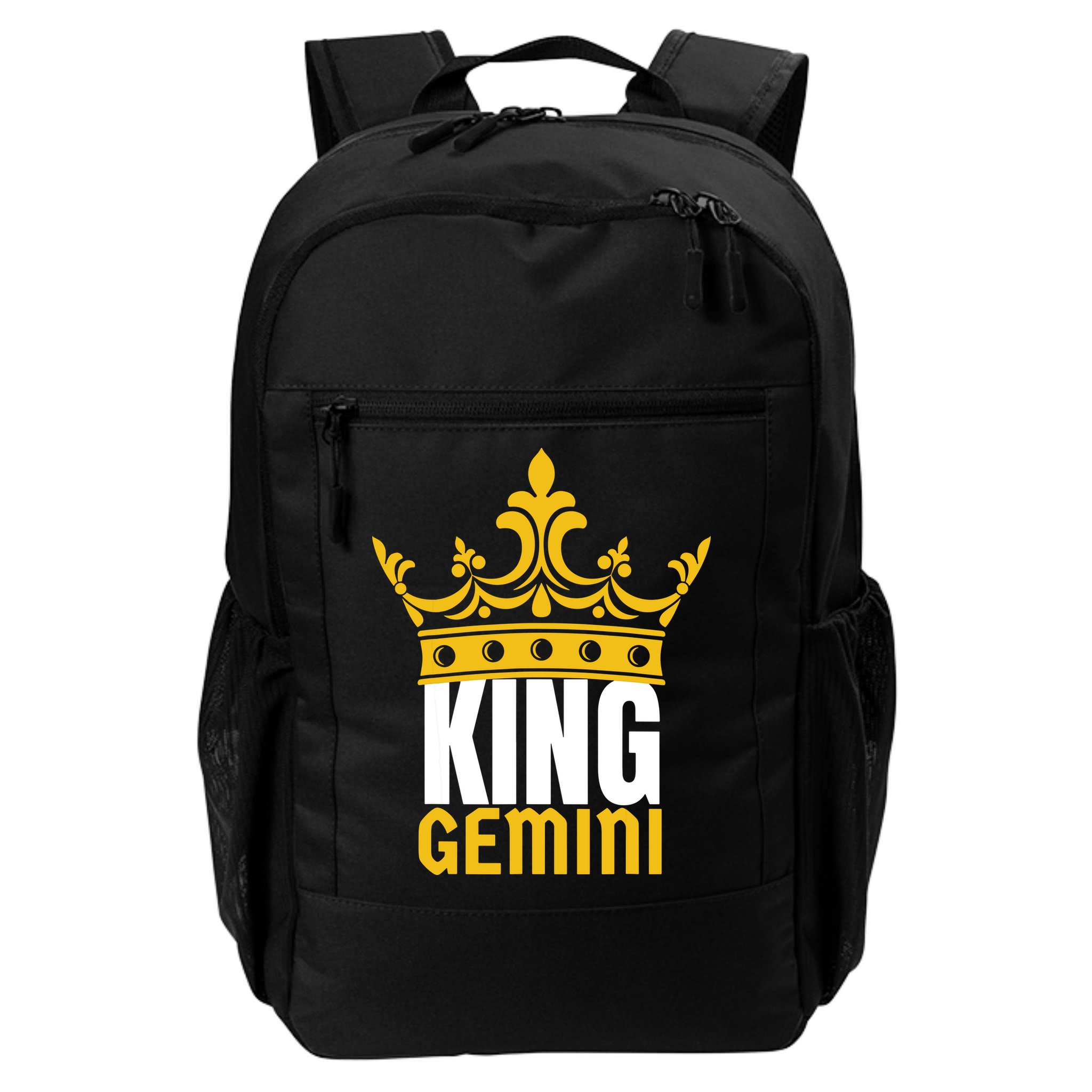 King Gemini Birthday Horoscope Zodiac Sign Astrology Backpack