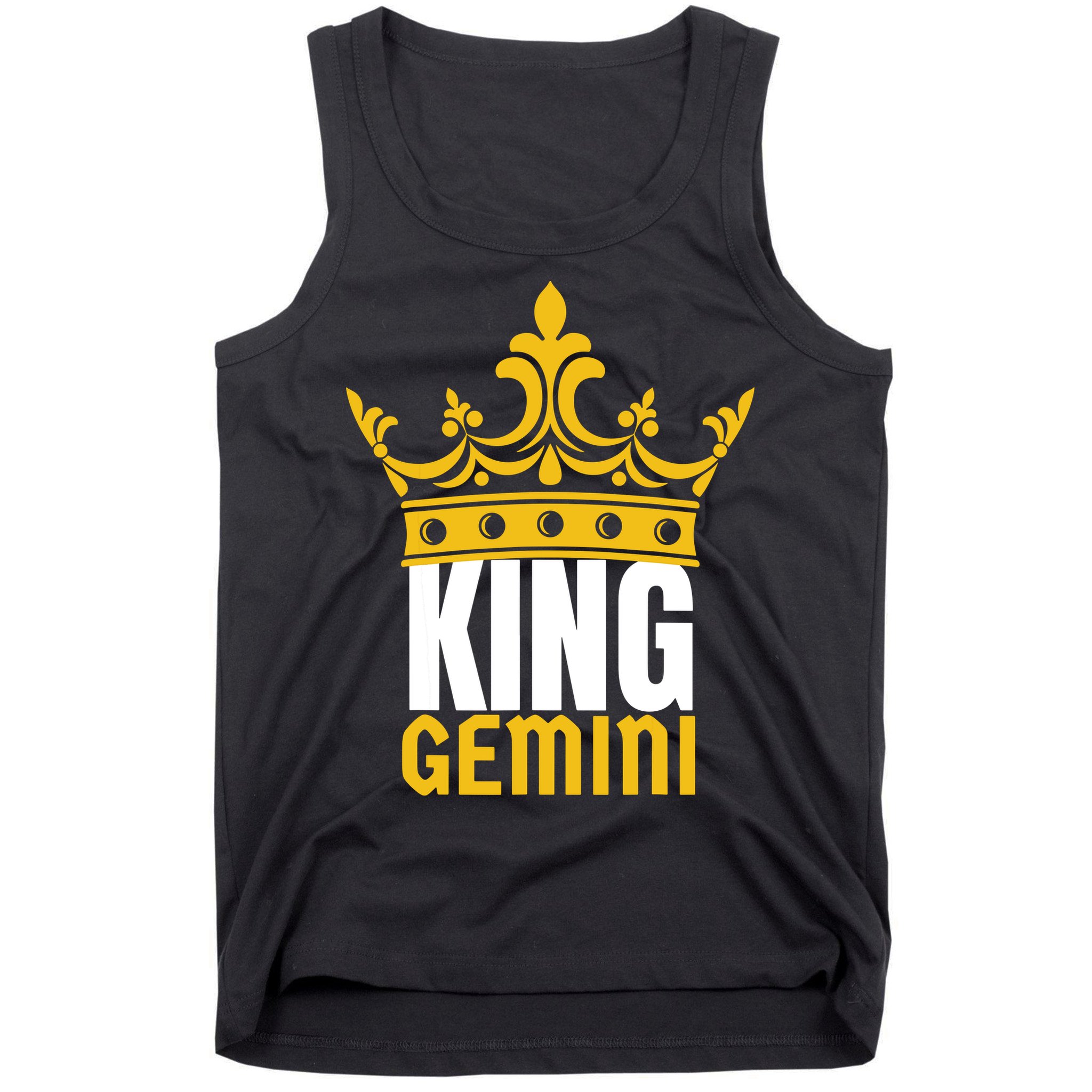 King Gemini Birthday Horoscope Zodiac Sign Astrology Tank Top