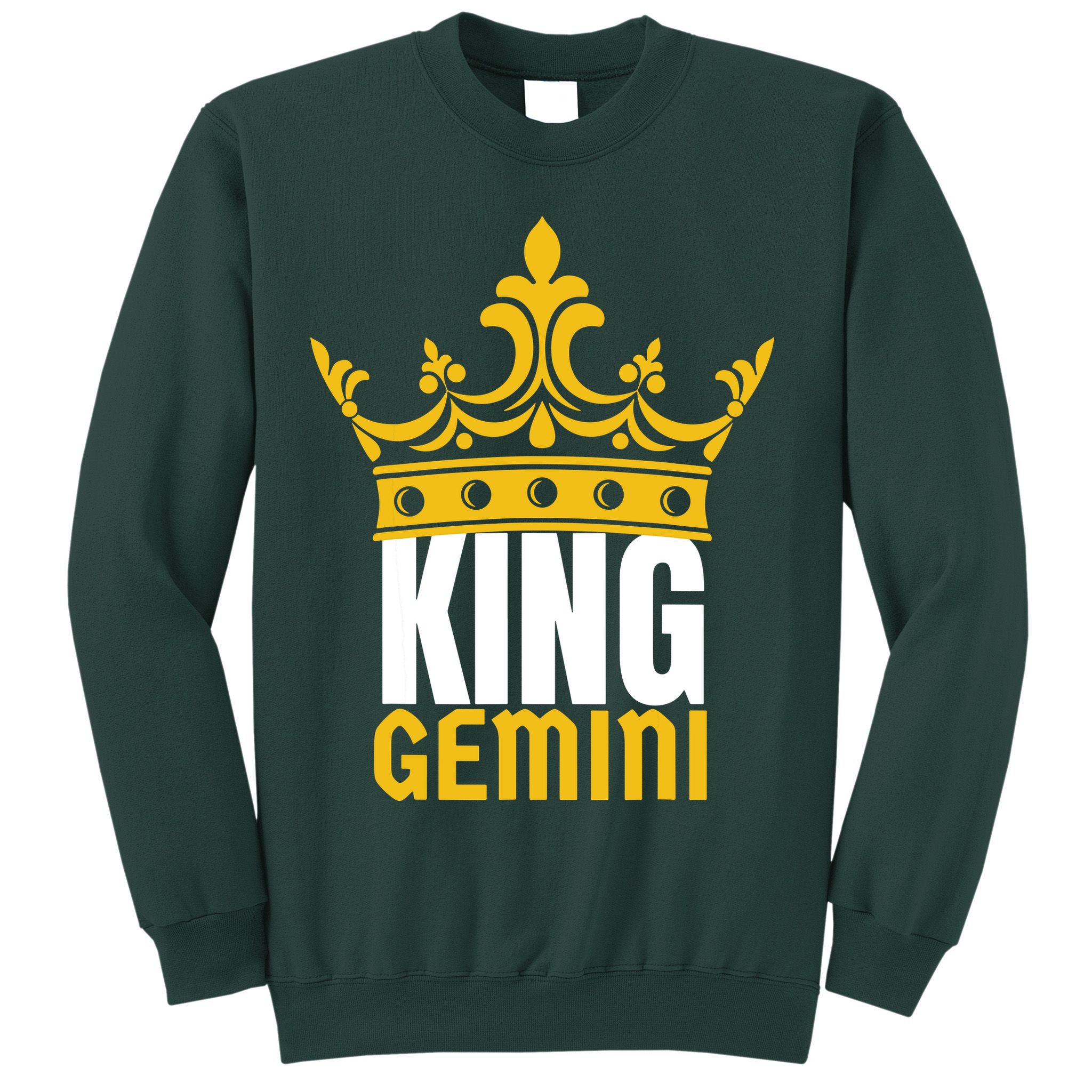 King Gemini Birthday Horoscope Zodiac Sign Astrology Sweatshirt