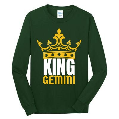 King Gemini Birthday Horoscope Zodiac Sign Astrology Tall Long Sleeve T-Shirt