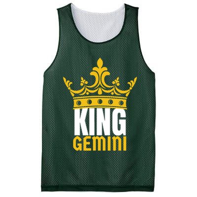King Gemini Birthday Horoscope Zodiac Sign Astrology Mesh Reversible Basketball Jersey Tank
