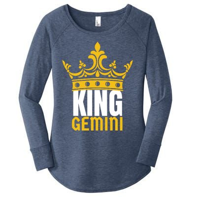 King Gemini Birthday Horoscope Zodiac Sign Astrology Women's Perfect Tri Tunic Long Sleeve Shirt