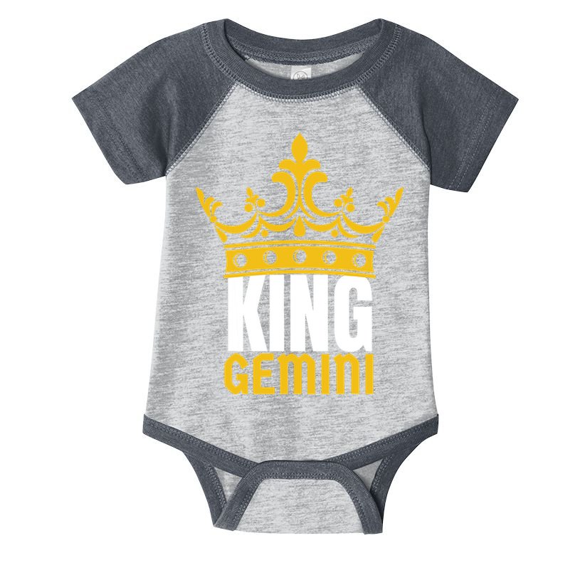 King Gemini Birthday Horoscope Zodiac Sign Astrology Infant Baby Jersey Bodysuit