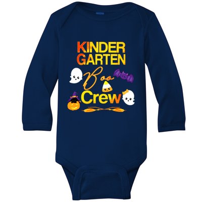 Kinder Garten Boo Crew Scare Kicked Event Trending Halloween Baby Long Sleeve Bodysuit