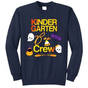 Kinder Garten Boo Crew Scare Kicked Event Trending Halloween Tall Sweatshirt