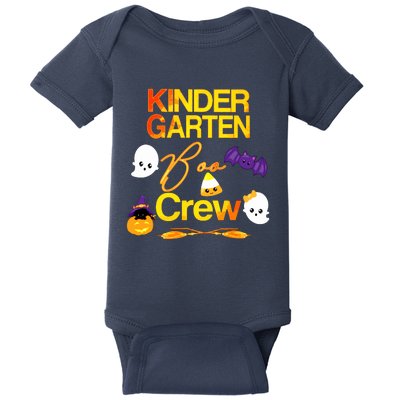 Kinder Garten Boo Crew Scare Kicked Event Trending Halloween Baby Bodysuit