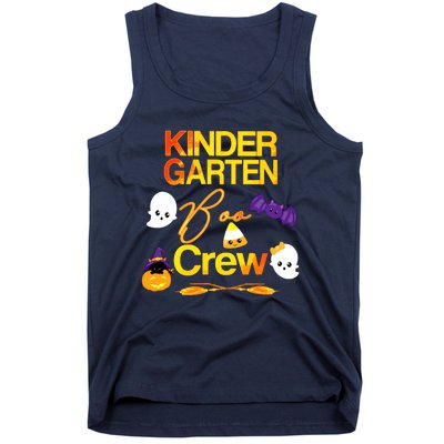 Kinder Garten Boo Crew Scare Kicked Event Trending Halloween Tank Top