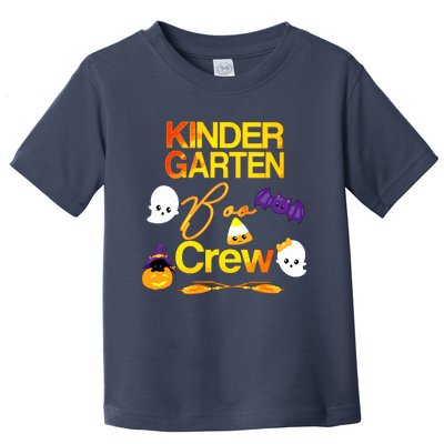 Kinder Garten Boo Crew Scare Kicked Event Trending Halloween Toddler T-Shirt