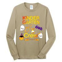 Kinder Garten Boo Crew Scare Kicked Event Trending Halloween Tall Long Sleeve T-Shirt