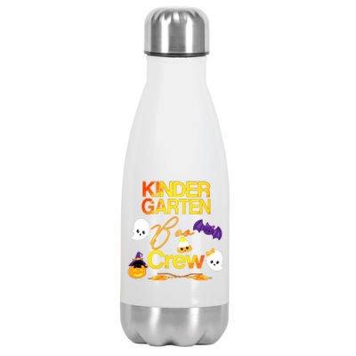 Kinder Garten Boo Crew Scare Kicked Event Trending Halloween Stainless Steel Insulated Water Bottle