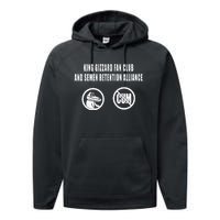 King Gizzard Club And Semen Retention Alliance Performance Fleece Hoodie