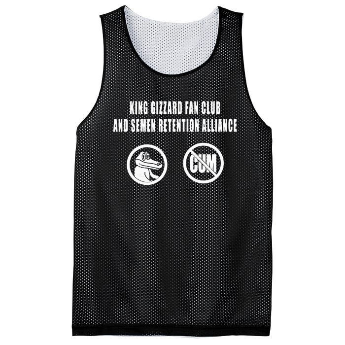 King Gizzard Club And Semen Retention Alliance Mesh Reversible Basketball Jersey Tank