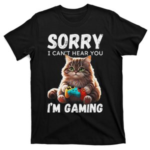 Kawaii Gamer Cat Gamer T-Shirt