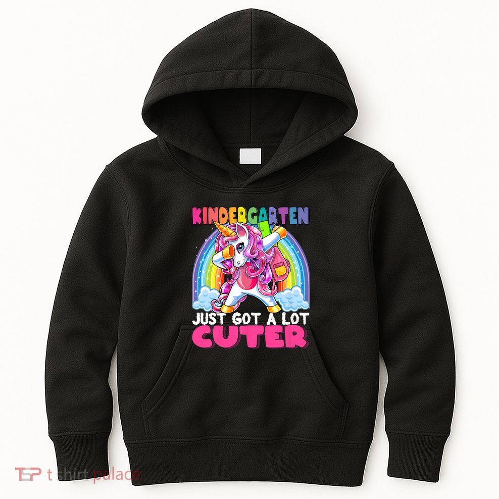 Kindergarten Got Cuter Dabbing Unicorn Back To School Kids Hoodie