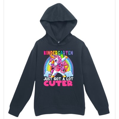 Kindergarten Got Cuter Dabbing Unicorn Back To School Urban Pullover Hoodie