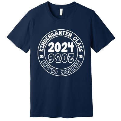 Kindergarten Graduation Class Of 2024 Senior Class Of 2036 Premium T-Shirt