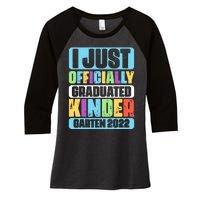 Kindergarten Graduation Class Of Women's Tri-Blend 3/4-Sleeve Raglan Shirt