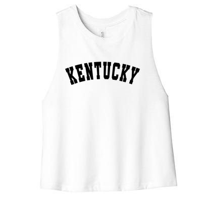 Kentucky Gift College Student Gift Women's Racerback Cropped Tank