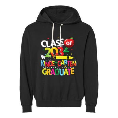 Kindergarten Graduate Class Of 2036 Last Day Of School Garment-Dyed Fleece Hoodie