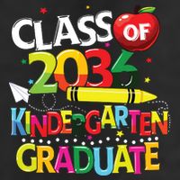 Kindergarten Graduate Class Of 2036 Last Day Of School 7 Panel Mesh Trucker Snapback Hat