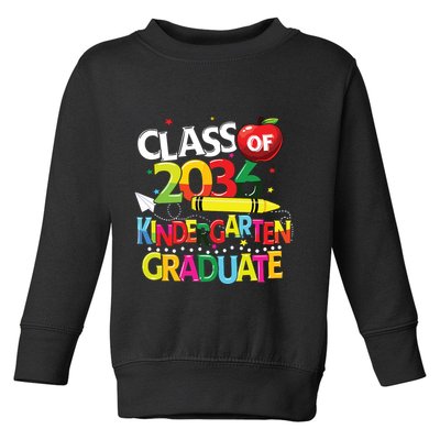 Kindergarten Graduate Class Of 2036 Last Day Of School Toddler Sweatshirt