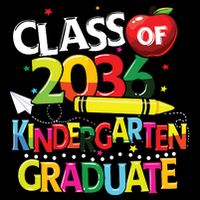 Kindergarten Graduate Class Of 2036 Last Day Of School Visor