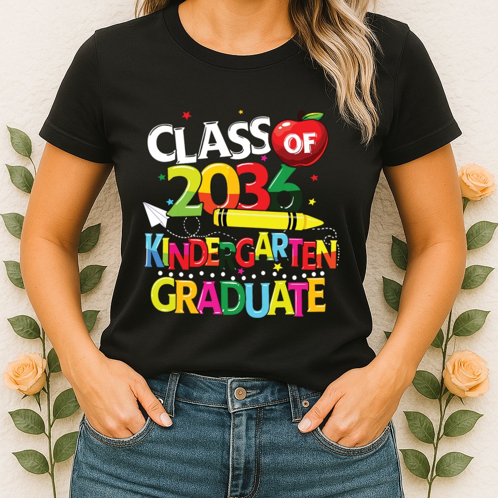 Kindergarten Graduate Class Of 2036 Last Day Of School Womens T-Shirt