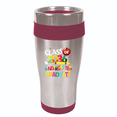 Kindergarten Graduate Class Of 2036 Last Day Of School 16oz Travel Tumbler