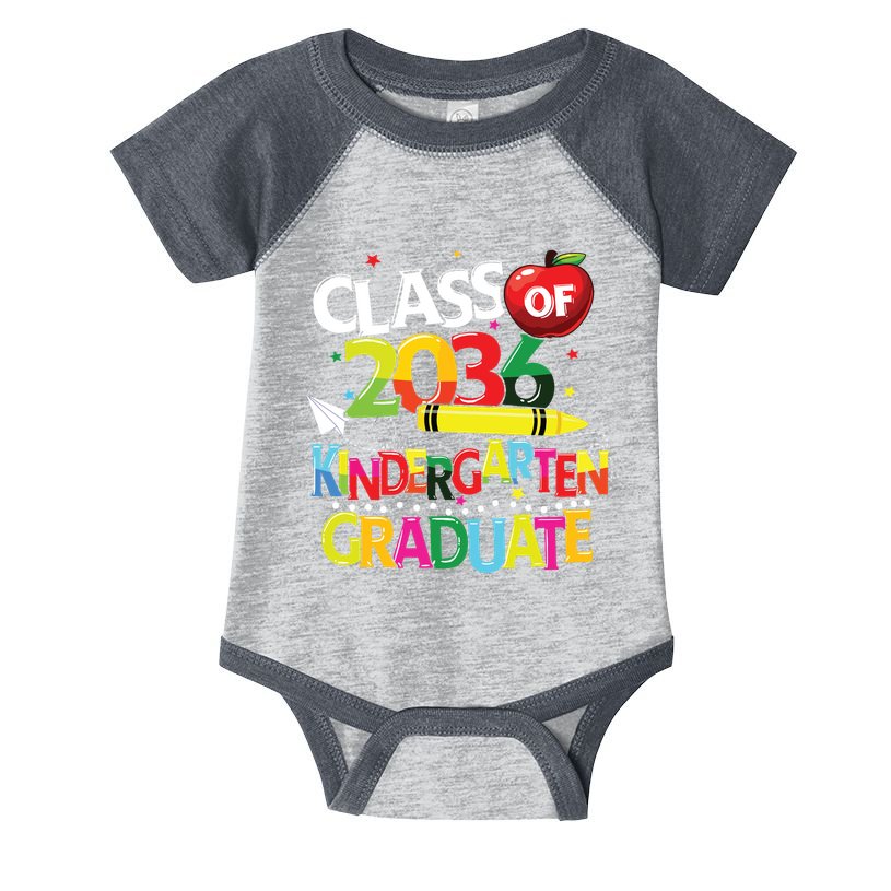 Kindergarten Graduate Class Of 2036 Last Day Of School Infant Baby Jersey Bodysuit