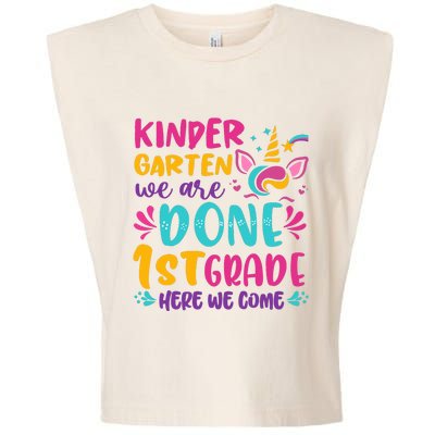  Kindergarten Graduation Cute Unicorn Class Garment-Dyed Women's Muscle Tee