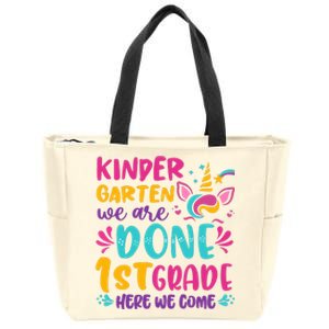  Kindergarten Graduation Cute Unicorn Class Zip Tote Bag