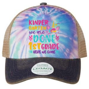  Kindergarten Graduation Cute Unicorn Class Legacy Tie Dye Trucker Hat