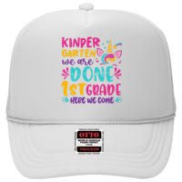  Kindergarten Graduation Cute Unicorn Class High Crown Mesh Back Trucker Hat