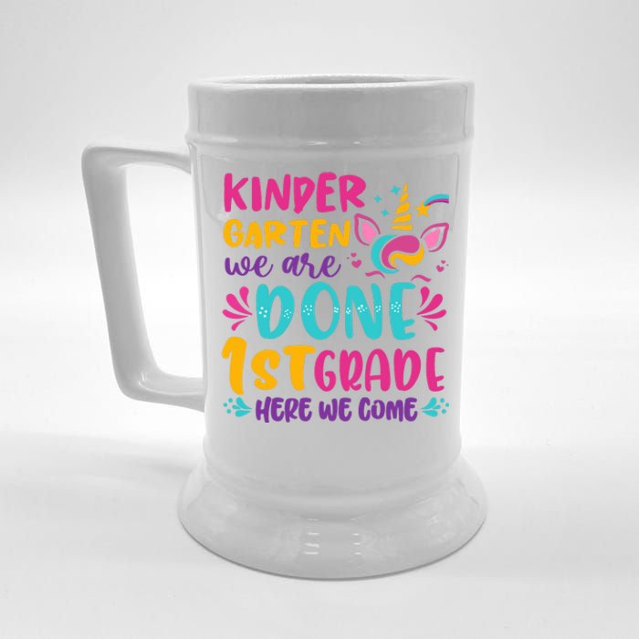  Kindergarten Graduation Cute Unicorn Class Beer Stein