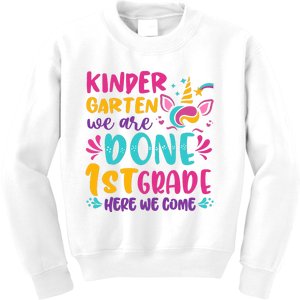  Kindergarten Graduation Cute Unicorn Class Kids Sweatshirt