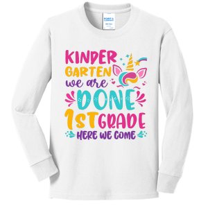  Kindergarten Graduation Cute Unicorn Class Kids Long Sleeve Shirt