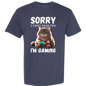 Kawaii Gamer Cat Gamer For Girl And Boy Garment-Dyed Heavyweight T-Shirt