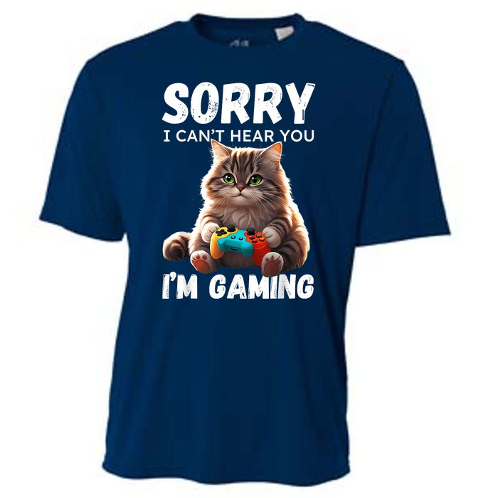 Kawaii Gamer Cat Gamer For Girl And Boy Cooling Performance Crew T-Shirt