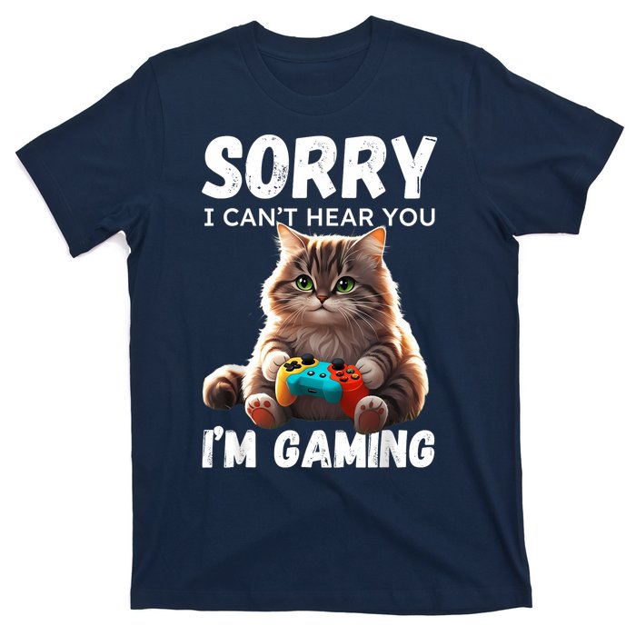 Kawaii Gamer Cat Gamer For Girl And Boy T-Shirt