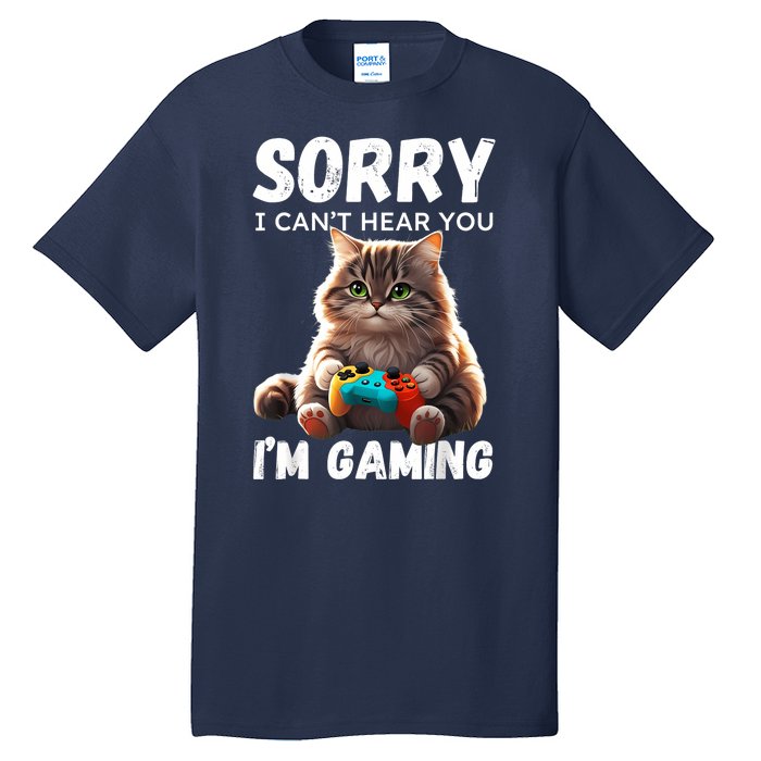 Kawaii Gamer Cat Gamer For Girl And Boy Tall T-Shirt