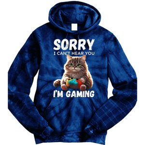 Kawaii Gamer Cat Gamer For Girl And Boy Tie Dye Hoodie