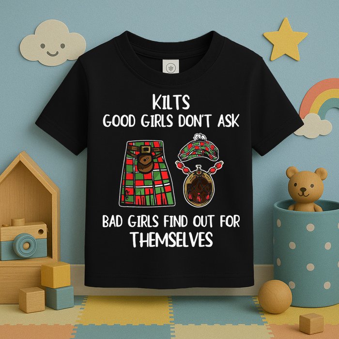 Kilts Good Don’T Ask Bad Find Out For Themselves Toddler T-Shirt