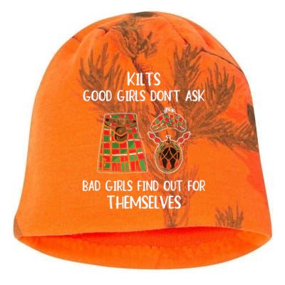 Kilts Good Don’T Ask Bad Find Out For Themselves Kati - Camo Knit Beanie